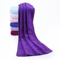 10条装美容院理发店包头足疗汗蒸干发毛巾加厚柔软强吸水|深紫色 30*60五条装加厚