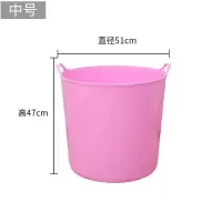 宝宝洗澡桶塑料加厚儿童泡澡桶多功能加大收纳桶加厚沐浴桶洗澡盆|加厚款-直径51高46深紫0-8岁