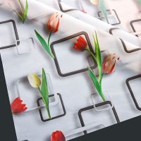 桌布防水防油防烫免洗塑料餐桌垫客厅茶几家用长方形台布桌子盖布|含苞-欲放 68*68cm（适合床头柜）