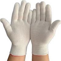 夏季薄款尼龙线 工作白手套劳保弹力性 开车防晒男女礼仪用|10.8得24双 L