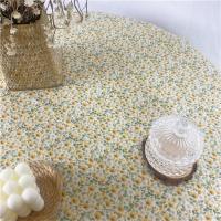 桌布布艺ins少女心书桌布学生课桌布野餐布北欧茶几餐桌布长方形|雏菊碎花 90*90cm(方圆桌通用)
