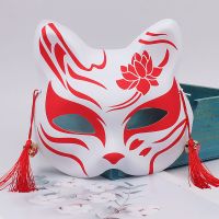 狐狸面具半脸古风日式萤火之森离人愁万圣节道具|猫妖#13