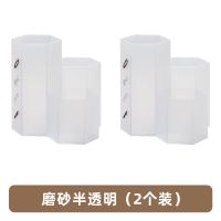 笔筒简约高中生创意可爱韩版ins磨砂笔桶桌上收纳盒|透明白 一个装