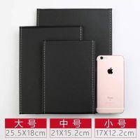 ins北欧无印风桌面台式化妆镜 折叠高清学生宿舍寝室梳妆镜台面镜|皮质大号折叠镜子黑色