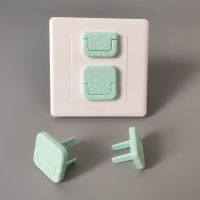 插座保护盖儿童防触电安全塞堵电源插排保护套婴儿插头插孔防护盖|新款绿色 20个装[两相三相各10个]