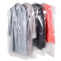 防尘罩衣服收纳袋干洗店挂衣袋大衣西装防尘袋家用塑料防尘|家用厚款10个(送薄款15) 60*130(过膝大衣)