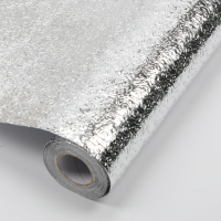 防水厨房防油贴纸耐高温灶台用橱柜油烟墙贴防潮铝箔锡纸自粘贴纸|橘纹路防油贴[送刮板+软尺+美工刀] 40厘米*1米