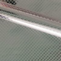 防水厨房防油贴纸耐高温灶台用橱柜油烟墙贴防潮铝箔锡纸自粘贴纸|四方格[送刮板+软尺+美工刀] 60厘米*3米