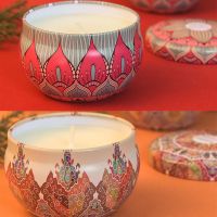 ins香薰蜡烛少女心浪漫蜡烛香薰无烟精美礼盒结婚伴手礼|小罐两罐装:玫瑰香/橙子香