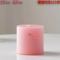 玻璃烛台蜡烛杯浪漫情人节烛光晚餐酒店婚庆家居欧式摆件西餐蜡烛|粉色草莓 (带香味)5*5cm防风烛台+蜡烛