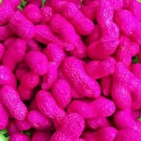 染色花生结婚用品生贵子红绿花生七彩花色生批蕟压床干果喜庆用品|500克玫瑰红花生