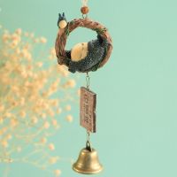 风铃挂饰铃铛挂件生日礼物送女生朋友闺蜜开学同学教师节送老师|圈圈-躺着龙猫 礼物彩纸包装+礼品袋+贺卡