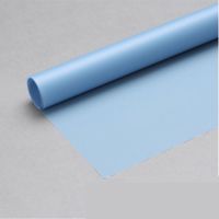 雾面纸 20张 鲜花包装纸半透明玻璃纸防水包装纸花束包装材料|[天蓝]防水雾面纸 [5张]送拉花