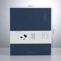 碎片diy手工覆膜自粘贴式相册本礼物情侣家庭纪念册45678寸|蓝色-中号