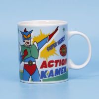 蜡笔小新动感人可爱生日礼物卡通陶瓷杯水杯学生杯子马克杯|蓝色超人(送盖送勺)350毫升