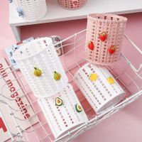 可爱ins仿藤笔筒桌面收纳创意学生笔筒收纳盒多功能文具桶|.n随机颜色款式n. 两个装n(送6个笔芯2个中性笔)