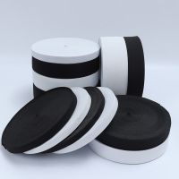 加厚松紧带宽橡筋扁衣服橡皮筋黑白色弹力裤子细服装辅料裤腰裤子|白色（第二件） 宽1.2cm(10米）