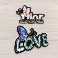 补丁贴布贴刺绣蝴蝶贴时尚衣服破洞修补儿童diy牛仔裤贴补丁|彩蝶组合D(两个装)