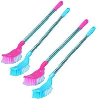 不锈钢长柄马桶吸疏通器+马桶刷清洁厕卫生间马桶刷清洁工具|4个装[马桶刷方形]