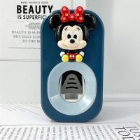 自动挤牙膏可爱卡通儿童创意牙膏挤压器免打孔粘贴置物架|米妮女士