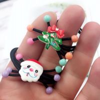 圣诞老人麋鹿发圈小皮筋可爱头绳送男友闺蜜韩版皮套学生森系发绳