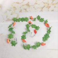 假花塑料花仿真花牵牛花绿植壁挂装饰花藤壁挂藤条装饰花摆件
