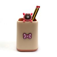 创意个性可爱卡通公仔笔筒桌面收纳盒时尚儿童学生文具办公室摆件