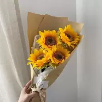 ins仿真向日葵太阳花拍照道具手拿花束摆件饰品装饰拍摄