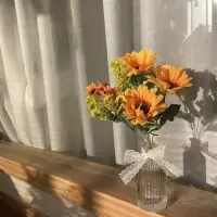 ins仿真向日葵太阳花拍照道具手拿花束摆件饰品装饰拍摄