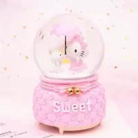 水晶球音乐盒八音盒带雪花可发光生日礼物女生儿童女孩闺蜜朋友
