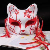 狐狸面具同款古风面具女日式萤火之森仙女半脸万圣节道具