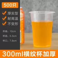 一次性透明塑料杯餐饮杯家用加厚航空杯水杯茶杯口杯整箱