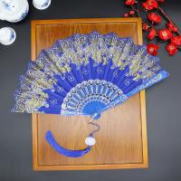 蝴蝶中国风折扇折叠扇舞蹈扇子汉服扇古典扇子塑料扇古装配饰礼品