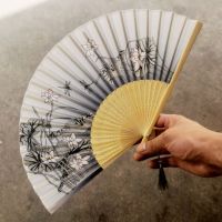 扇子折扇中国风女式学生古风苏夏季随身携带古装古代汉服小竹扇