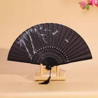 扇子折扇中国风女式学生古风苏夏季随身携带古装古代汉服小竹扇