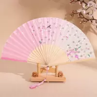 扇子折扇中国风女式学生古风苏夏季随身携带古装古代汉服小竹扇