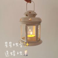 ins梦幻手提烛台少女心香薰蜡烛台浪漫烛光晚餐道具装饰品
