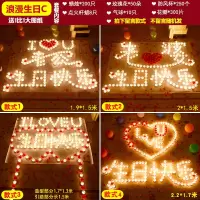 蜡烛浪漫惊喜生日婚创意布置用品爱表白情人节爱心形蜡烛