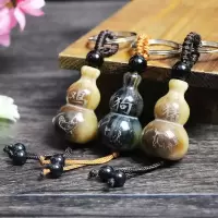 牦牛角葫芦十二生肖牛角葫芦挂件牛角钥匙扣