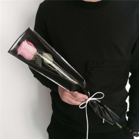 七夕玫瑰花包装袋情人节单朵鲜花套袋街头单支花鲜花包装50只/包