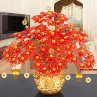 手工串珠发树材料包制作摆件招龙工艺品diy编织成人摇钱树