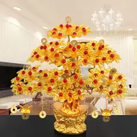 手工串珠发树材料包制作摆件招龙工艺品diy编织成人摇钱树