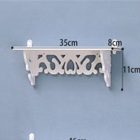 墙上置物架壁挂免打孔卧室墙面装饰架隔板衣帽收纳架欧式简约挂钩