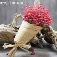 干花真花花束云南满天星勿忘我家居百搭送礼客厅卧室装饰真花