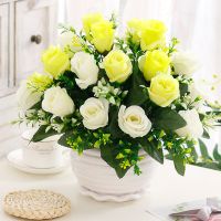 假花艺装饰绢花干花套装摆设摆设仿真花束假花套装 客厅饰品摆件