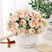 假花艺装饰绢花干花套装摆设摆设仿真花束假花套装 客厅饰品摆件