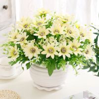 假花艺装饰绢花干花套装摆设摆设仿真花束假花套装 客厅饰品摆件