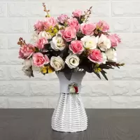 仿真花假花摆件家居装饰花仿真花套装客厅装饰品摆设餐桌盆栽