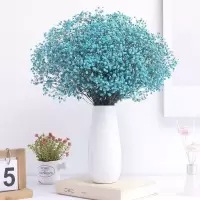 云南满天星干花花束大束真花勿忘我客厅卧室家居装饰品摆件带花瓶