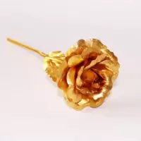 金玫瑰 24k金箔玫瑰花束铂金玫瑰花创意情人节礼物送女友男生生日